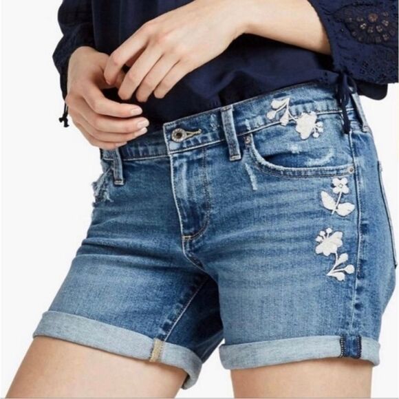 Lucky Brand Roll Up Jeans Shorts - Picture 1 of 9